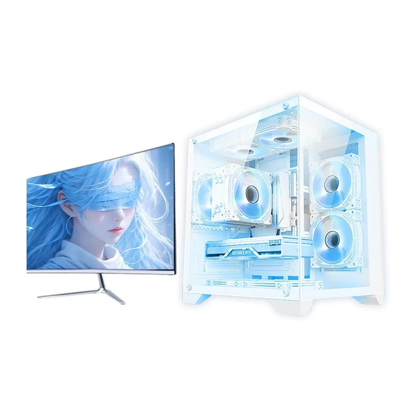 Pc Gaming Rtx - Hochwertiger Komplett-Desktop-PC, DIY-Gaming- und Live-Streaming-Bürocomputer-Tower mit
