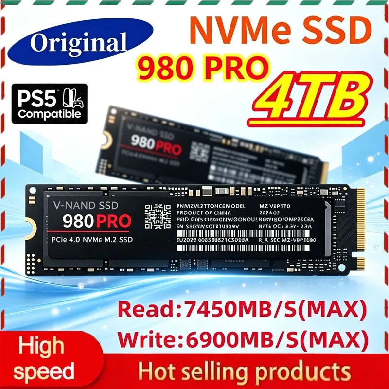 Samsung Ssd 980 Pro - 980 Pro M2 2280 NVMe Hochgeschwindigkeits-SSD-Festplatte