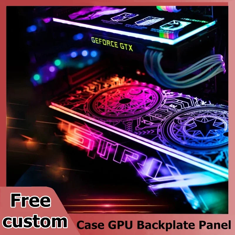Pc Gaming Msi - DIY RGB-Beleuchtungspanel für PC-Gehäuse-Dekoration, VGA-Rückplatte, Seitenbrett,