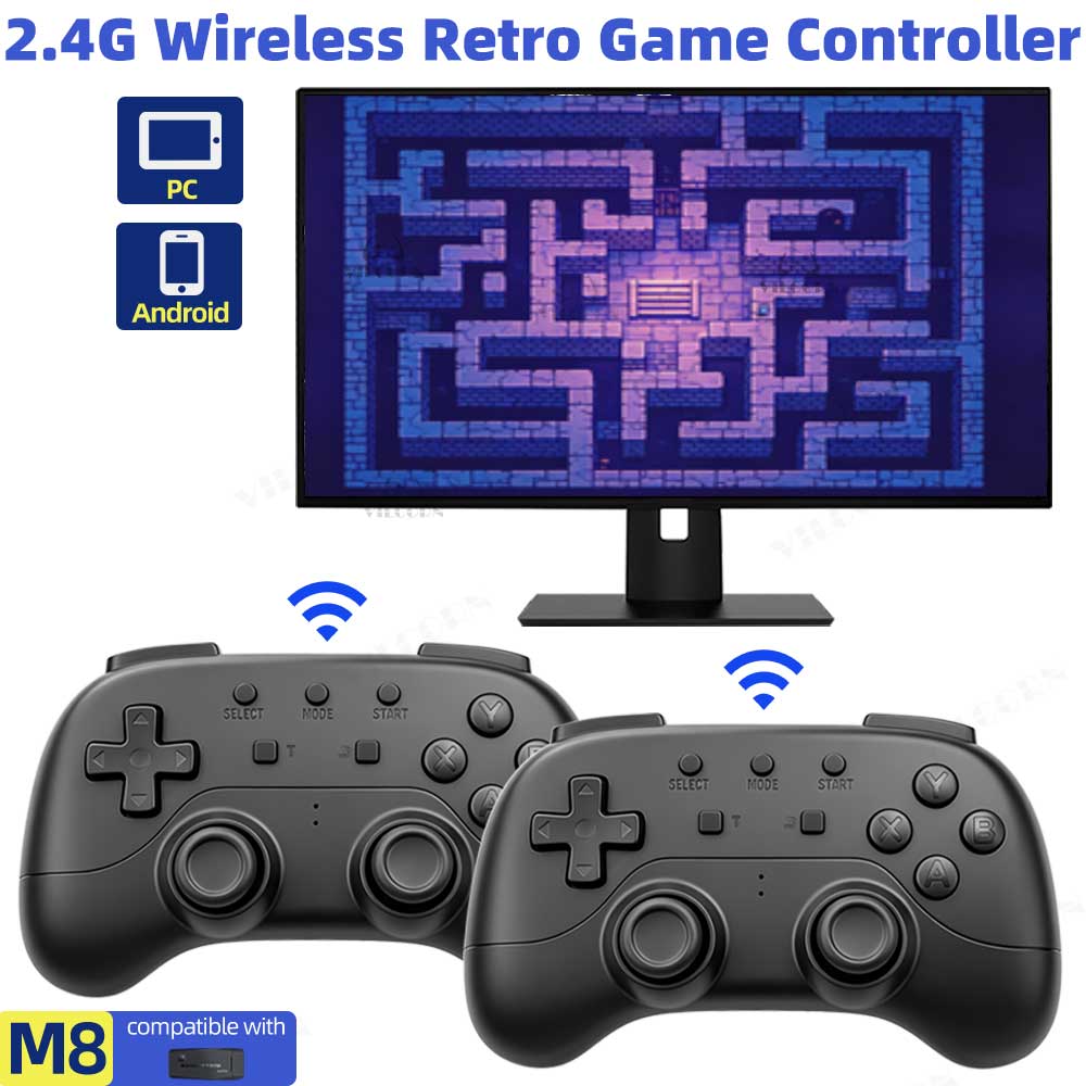 Android Gaming Emulator Pc - 2,4G Wireless Gamepad ohne Verzögerung, Retro-Gaming-Controller