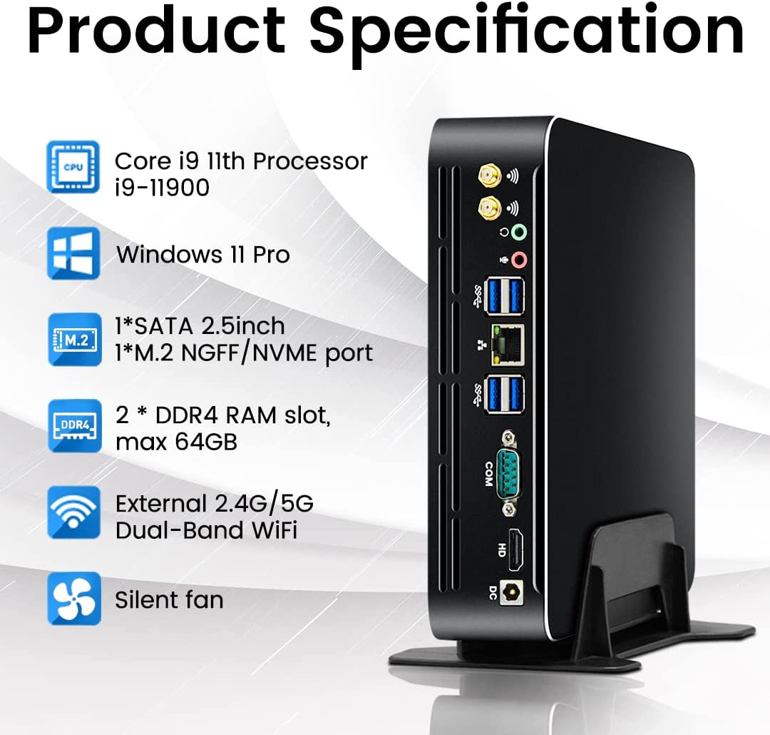Pc Gaming Intel Core I7 - Partaker 11. Generation Intel Mini-PC Windows