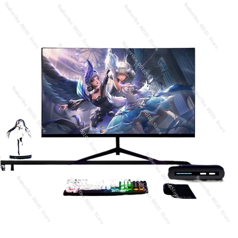 Gaming Speaker - 24-Zoll 2K 144Hz randloser gebogener Monitor,
