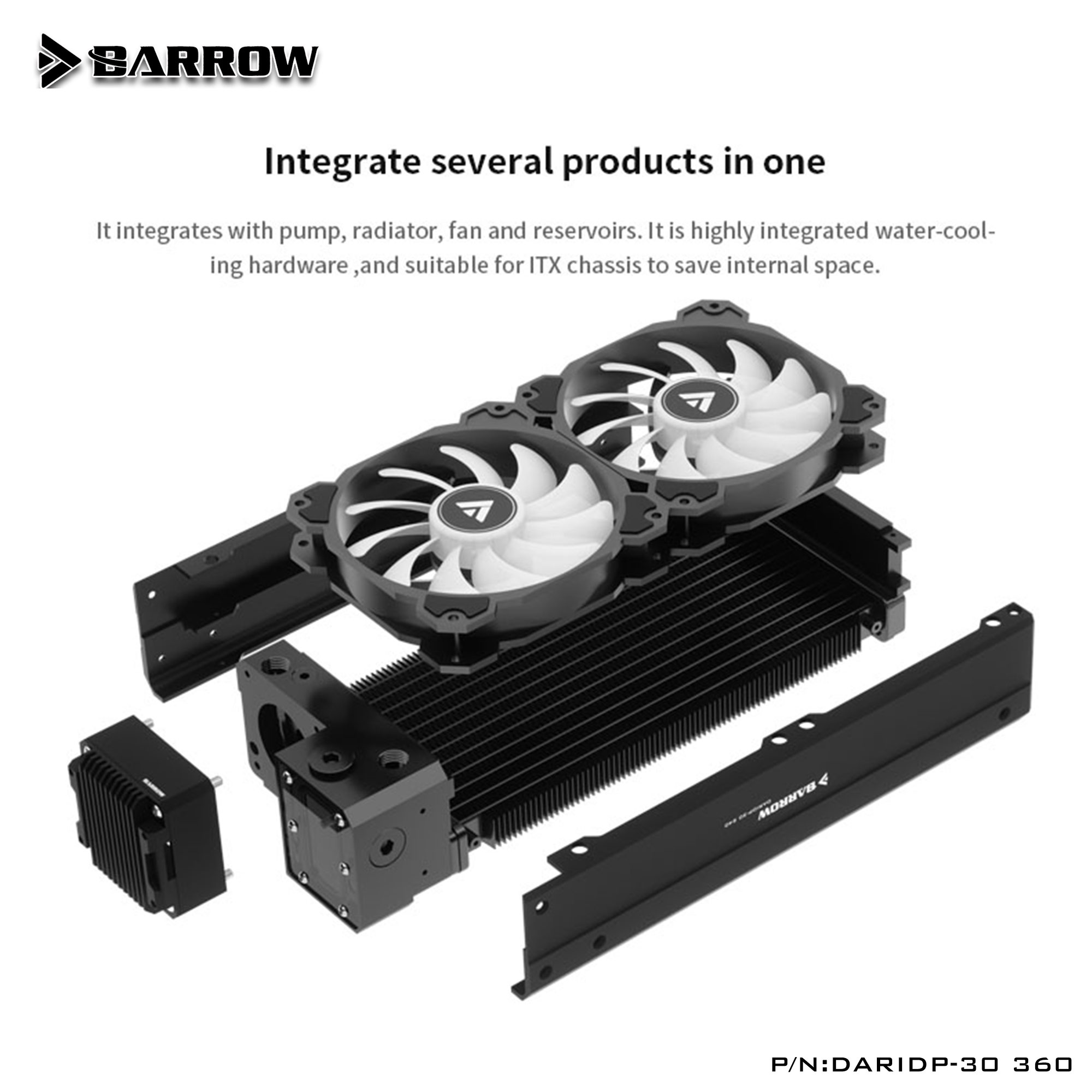 Pc Gaming Case - Barrow DARIDP-30 PC Wasserkühlung-Kit 240/360MM mit
