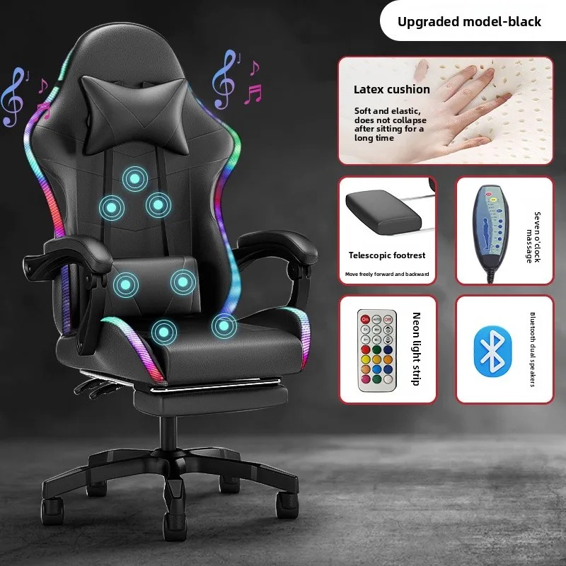 Gaming Speaker - Beleuchteter Bluetooth-Lautsprecher mit LED-Display, Gaming-Stuhl, Anker-Stuhl,