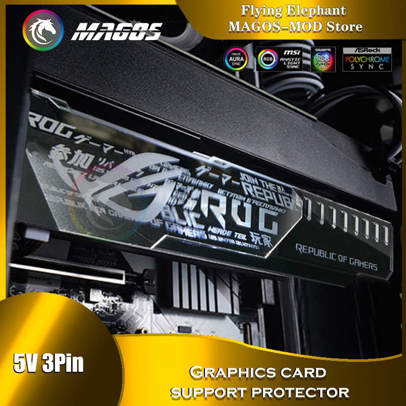 GPU-Halter ARGB Silber Spiegel – Pc Gaming Msi Bewertung und Preis