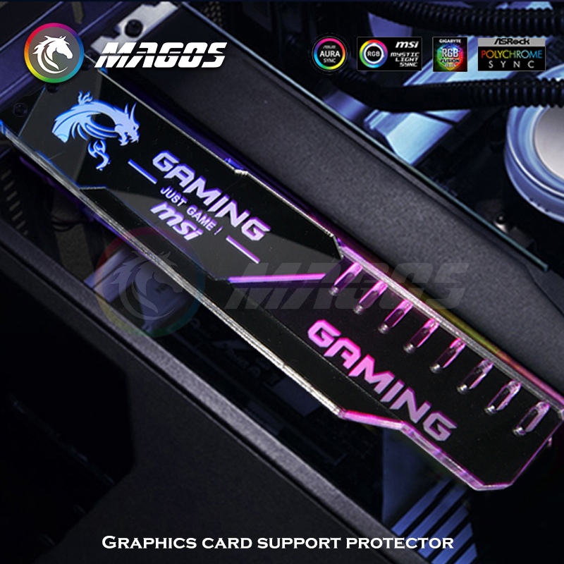 GPU-Halter ARGB Silber Spiegel – Pc Gaming Msi Bewertung und Preis