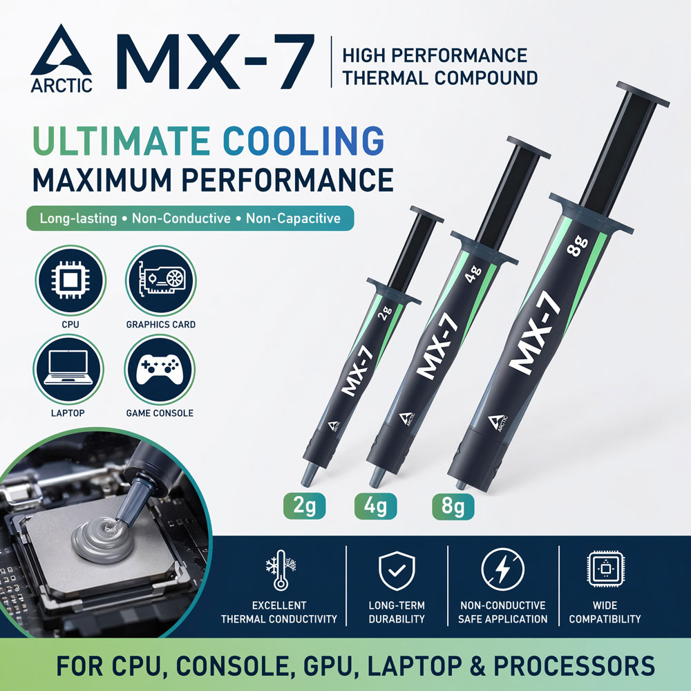 ARCTIC MX-7 4G 8G 2G Ultimate  – Thermal Paste Bewertung und Preis