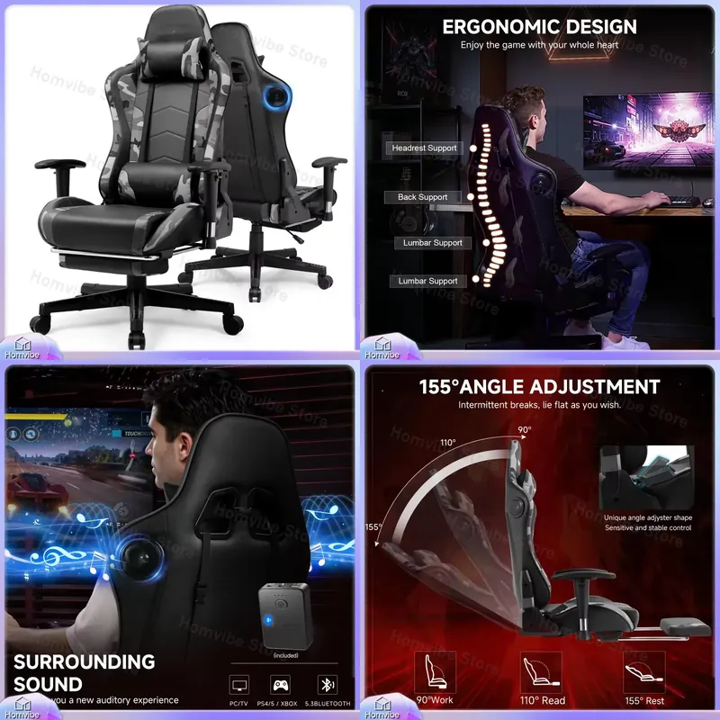 Ergonomischer Gaming-Stuhl mit – Gaming Speaker Bewertung und Preis