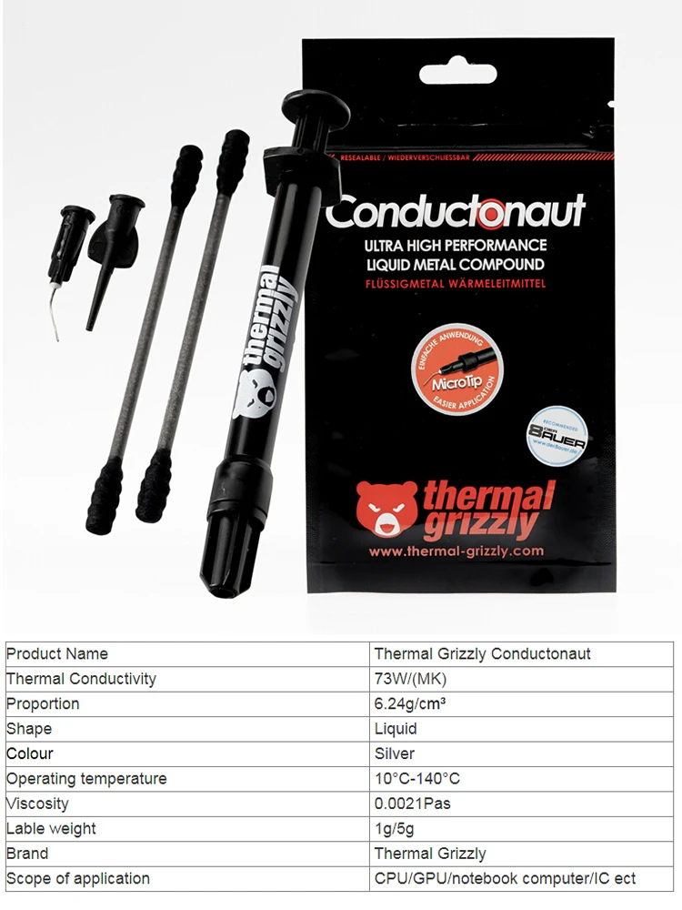 Hochwärmeleitfähige Flüssigmet – Thermal Paste Bewertung und Preis