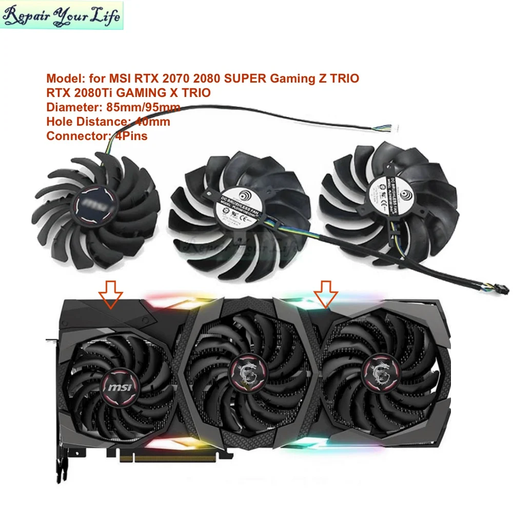 PC VGA Lüfter für MSI RTX 2080 – Pc Gaming Msi Bewertung und Preis
